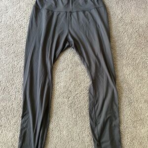 Size XXL Women's Gray Fleece-Lined Leggings